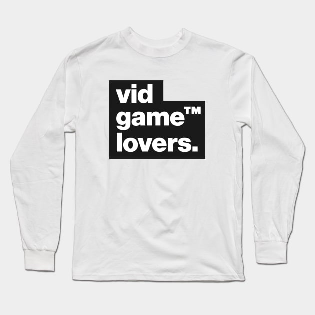 Classic Vid Game Lovers™ Long Sleeve T-Shirt by Paulo Doi's Stuff